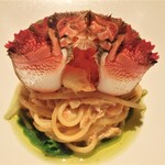 センティウ - アサヒガニと高菜のリングイネ