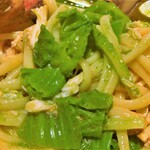 センティウ - アサヒガニと高菜のリングイネ