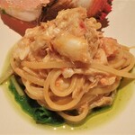 センティウ - アサヒガニと高菜のリングイネ