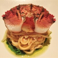 センティウ - アサヒガニと高菜のリングイネ