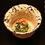 日本料理　百屋 - 河豚のわさび菜和え