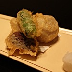 日本料理　百屋 - 海老芋揚げ