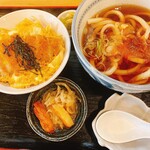 手打ちうどん 河正 - うどんとミニカツ丼のセット