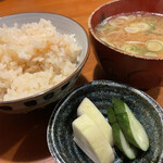 めしの助 - 鯛めしで〆ました。