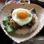カフェ月星 - おとにゃんランチ（ハンバーグ）