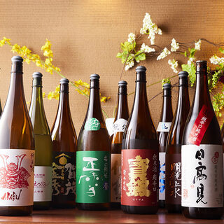 [Special Japanese sake] We have a wide selection of local sake from all over the country.