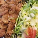 かなめ食堂 - ◆「焼肉定食」◇焼肉 ワンプレートに 豚バラ肉の生姜焼きです！