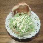 ディオ - ⑤とってもV照焼バーガーにキャベツの上にマヨネーズ (2022.03.06)