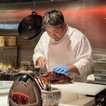 TOMONO - 北京ダックの調理