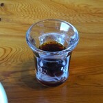 草庵 鍋島 - 朝食：デザート（和三盆のプリン、焦がし砂糖のソース）