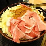 Tsuchi botaru - カレー・豚・チーズもんじゃ