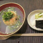 魚菜料理 縄屋 - 蜆の焼きおにぎり茶漬け