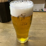 美ゆき - エビス生ビール 550円。