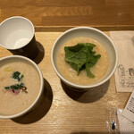 Soupstock Tokyo - パン無しでレギュラーサイズ、お粥とクリームスープ