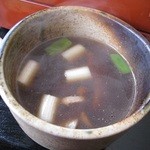 北の蕎麦屋 - 炙った鴨の入った汁