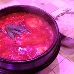 韓国屋台料理とプルコギ専門店 ヒョンチャンプルコギ - スンドゥブチゲ+ライス