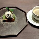 L'Agréable Esprit de GAMIN - 抹茶ホワイトチョコのテリーヌと黒豆きな粉アイス