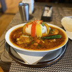 チャイ カフェ - たっぷり野菜とチキンのスープカレー　1,280円