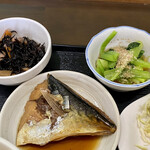 ささら - ひじき旨煮 サバ煮付け 小松菜おひたし