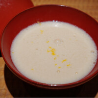酒事と飯事 黄瀬戸 - 前菜・白子のすり流し