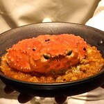 アカ - 間人蟹のパエリア　山椒のアイオリソース添え