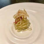 イチリン ハナレ - ザーサイとXO醤のカッペリーニ