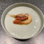 イチリン ハナレ - （3種の紹興酒に漬け込んだ）酔っ払い牡丹海老