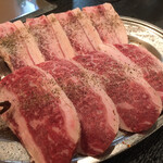 焼肉 北京 - 上カルビ2人前¥4,800上ハラミしお一択かな〜