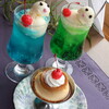 レストラン 朱鷺 - ドリンク写真:クリームソーダ＆プリン