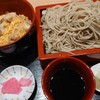 Sobadokoro Minochian - ミニそばと親子丼セット(さつま地鶏/1,100円)＋そば大盛り(110円)