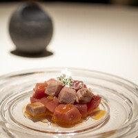 レストラン オオツ - 2022.3 唐津産ヨコワ（メジ）のマリネ