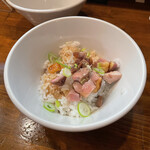 らーめん　かねかつ - 肉ごはん 300円