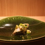 RISTORANTE IL NODO - 天城下山さんの12ヵ月アマゴ 再構築 小田原八木下さんのベルガモット