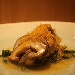 RISTORANTE IL NODO - 小坪漁港の平目 山北のクレソン 長崎楠本さんの椎茸 小坪のカラスミアップ