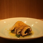 RISTORANTE IL NODO - 小坪漁港の平目 山北のクレソン 長崎楠本さんの椎茸 小坪のカラスミ