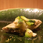 RISTORANTE IL NODO - 天城下山さんの12ヵ月アマゴ 再構築 小田原八木下さんのベルガモットアップ