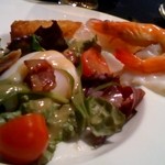 ラ・プラージュ - リヨン風サラダ仕立てと旬魚介のマリネ  2013.1