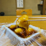 Mochidokoro Fukase - ◎作りたてホヤホヤで、だんごはふわふわと柔らかい。美味い。