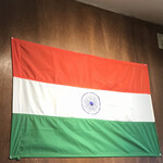 インド。ネパールレストラン サラダ - 国旗　byまみこまみこ