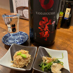 家庭的料理居酒屋 しろとくろ - 超辛口の山法師とお通し