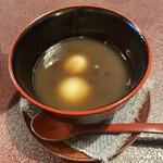 割烹 たつた - 白玉ぜんざい