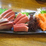 こーちゃん - 刺し盛り←とんかつ屋さんですよ～しつこいようですが…