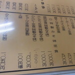 はぐろや - メニュー