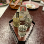 西村屋ホテル 招月庭 - 地酒の飲み比べ