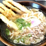 資さんうどん - かしわごぼ天