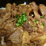 メインのまぶしです！お肉ごろごろ～♪