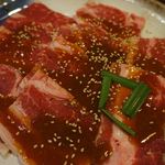 焼肉 食べ放題 飲み放題 かわよし 栄錦本店 - (13.01.11)カルビたれ。