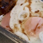 Kishishouten - ハンバーグ弁当・ハムエッグ付き（480円）