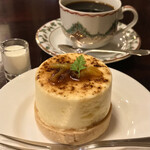 宮越屋珈琲 - 今月のケーキ（2021年12月）柚子のシブースト