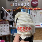 IDEBOK - コーヒーゼリーとソフトクリーム。